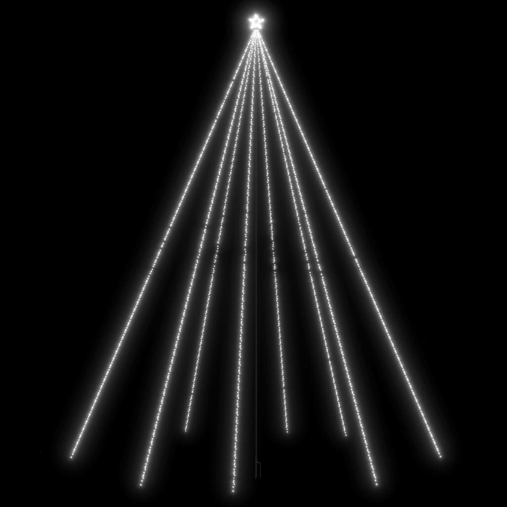 LED Christmas Tree Indoor Outdoor 1300 LEDs Cold White 8 m