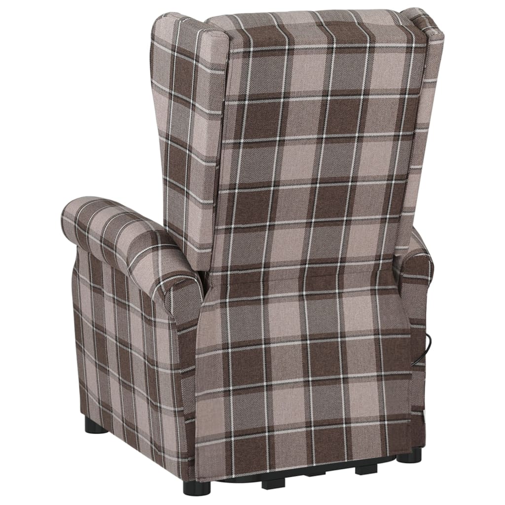 Stand up Massage Chair Beige Fabric