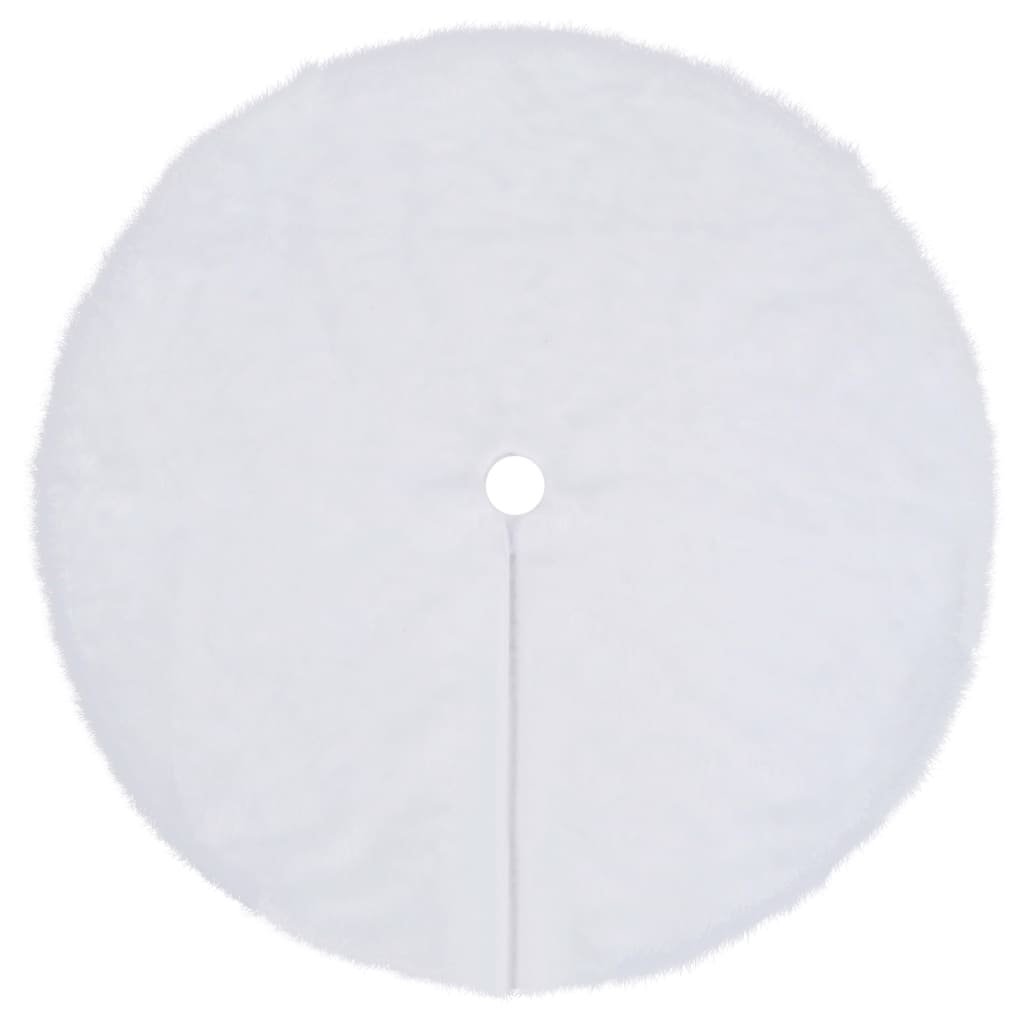 Christmas Tree Skirt White 150 cm Faux Fur