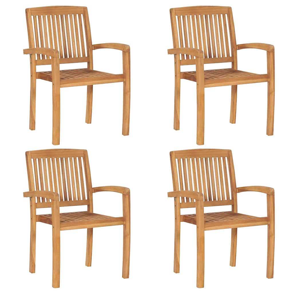 5 Piece Garden Dining Set Solid Wood Teak