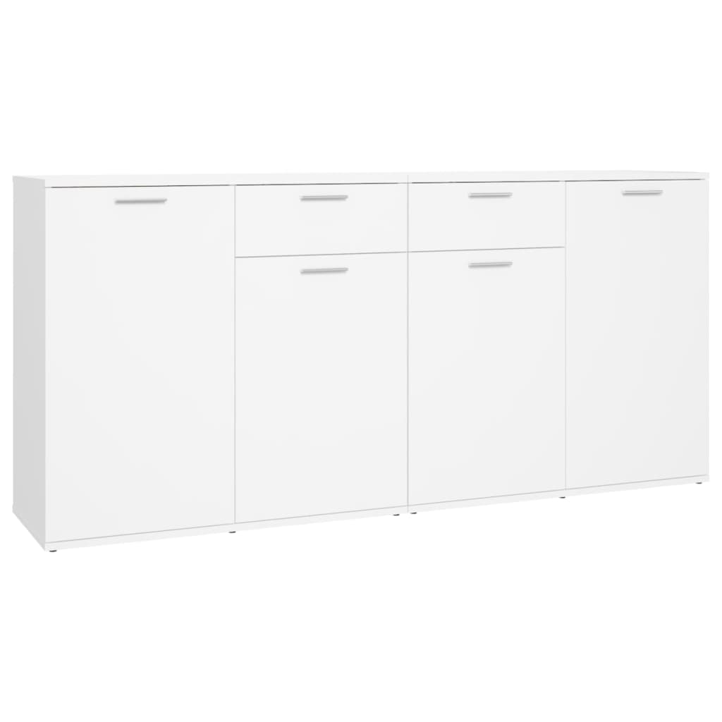 Sideboard White 160x36x75 cm Engineered Wood