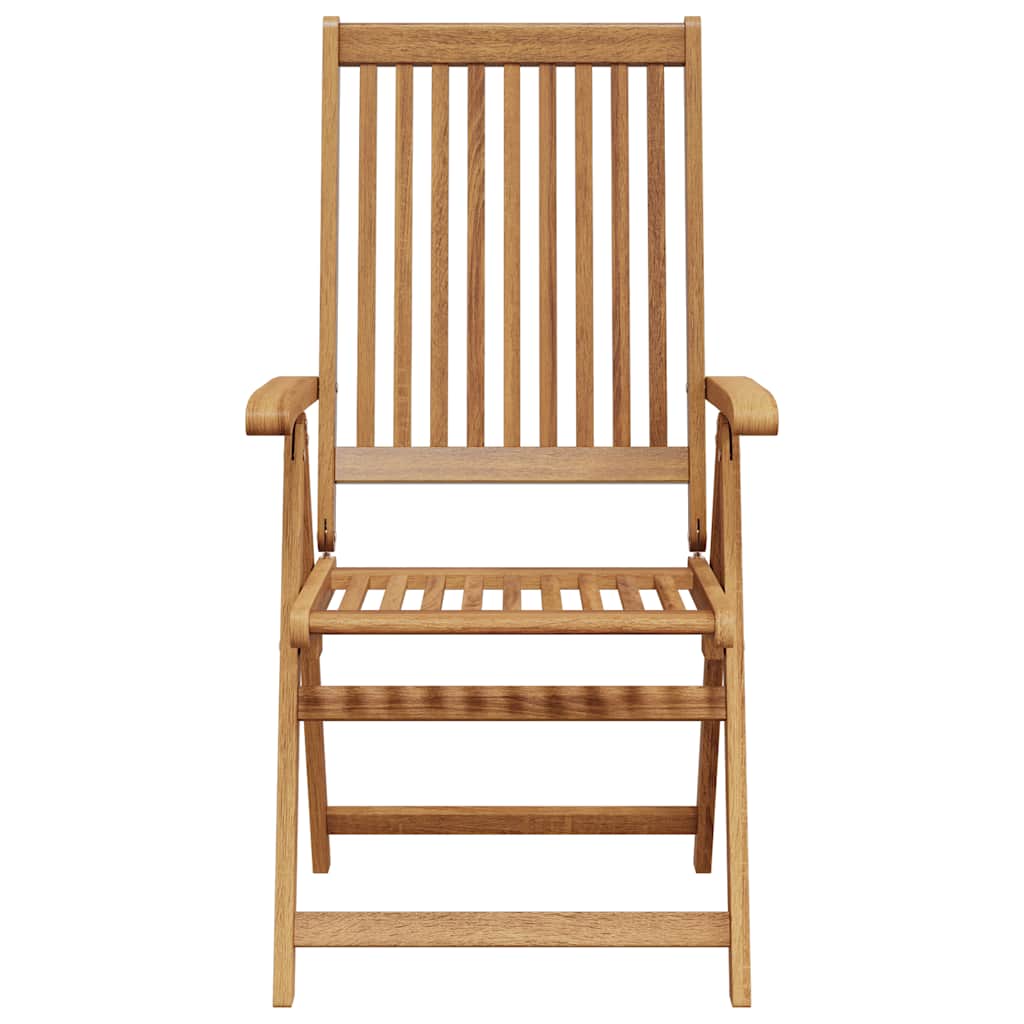 Folding Garden Chairs 8 pcs Solid Wood Acacia