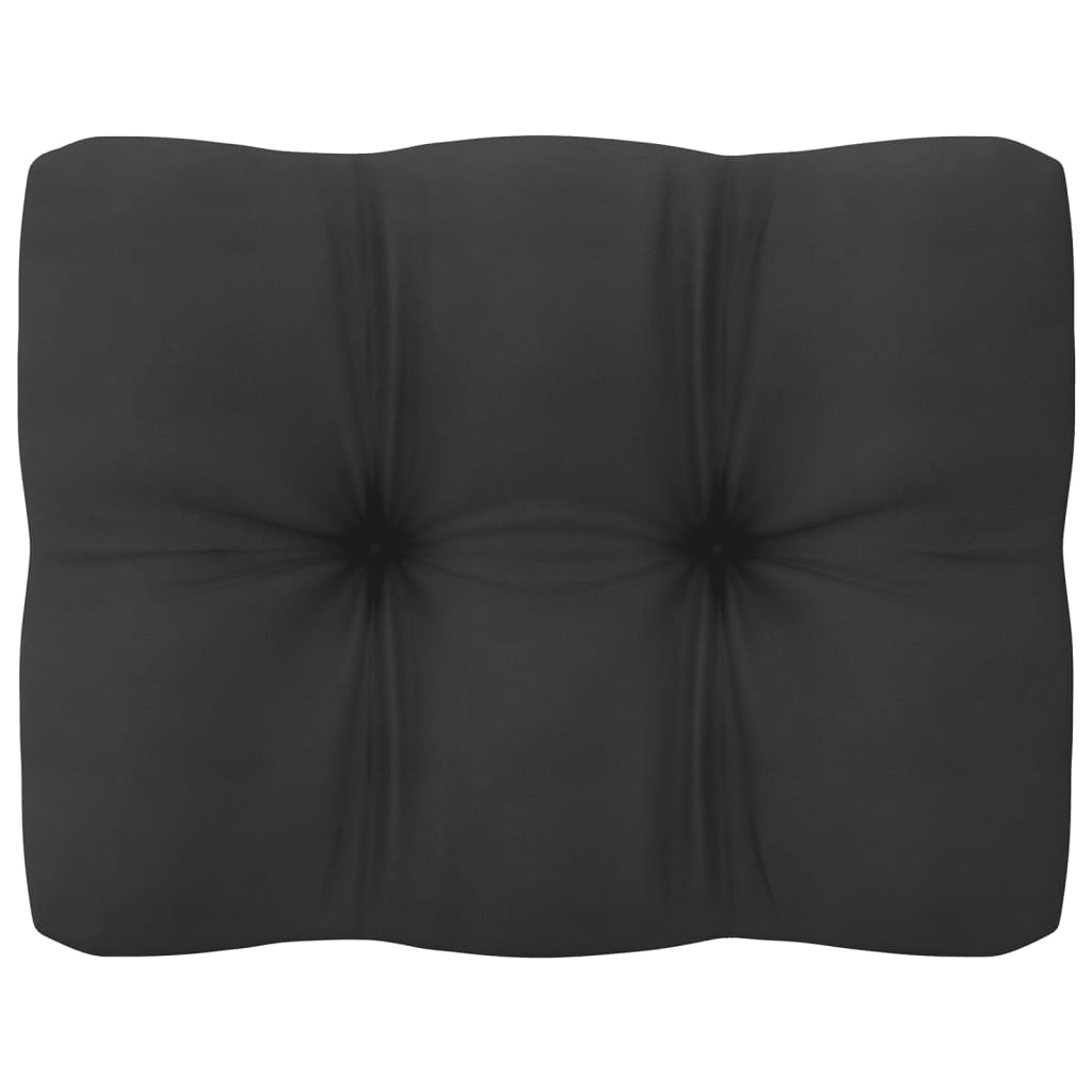 10 Piece Garden Lounge Set with Cushions Grey Solid Pinewood