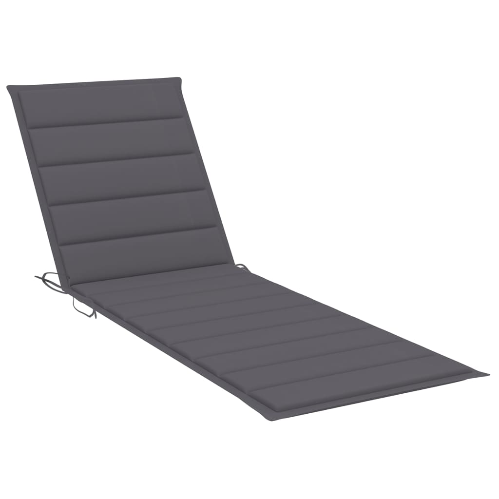 Sun Loungers 2 pcs with Cushions Solid Wood Acacia