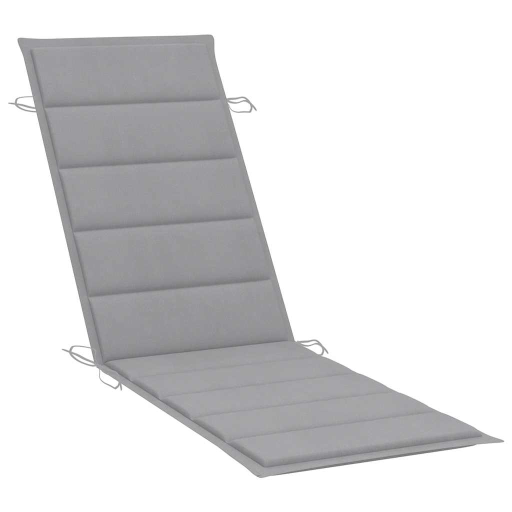 Sun Loungers 2 pcs with Cushions Solid Wood Acacia