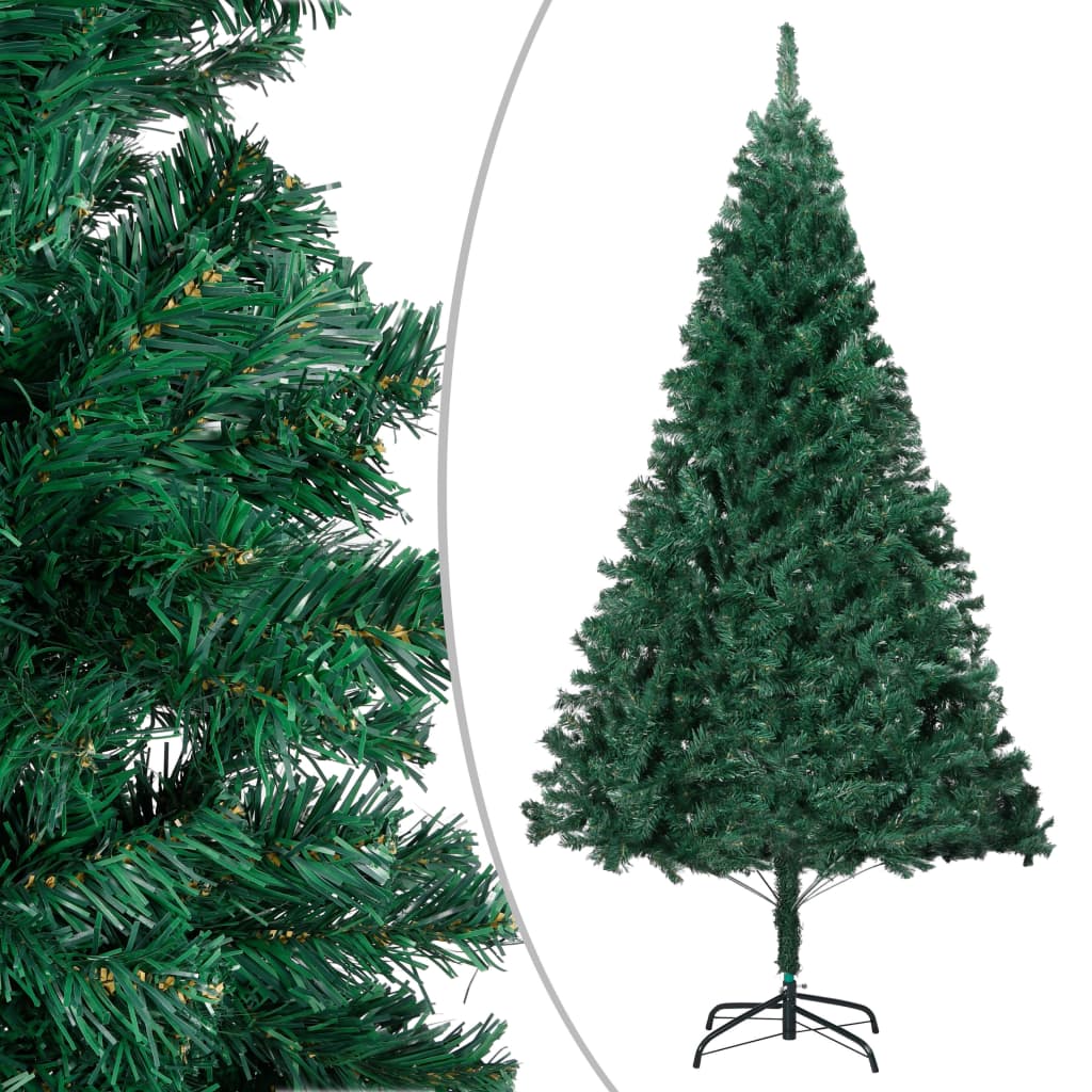 Artificial Pre-lit Christmas Tree with Thick Branches Green 240 cm