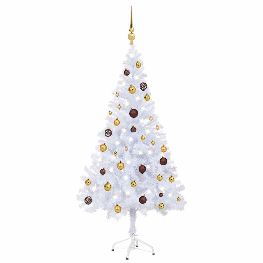 Artificial Pre-lit Christmas Tree with Ball Set 150 cm 380 Branches