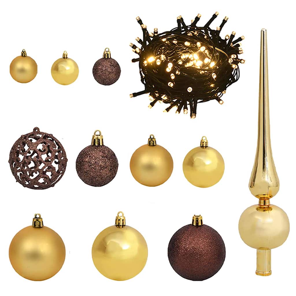 Artificial Pre-lit Christmas Tree with Ball Set 180 cm 620 Branches