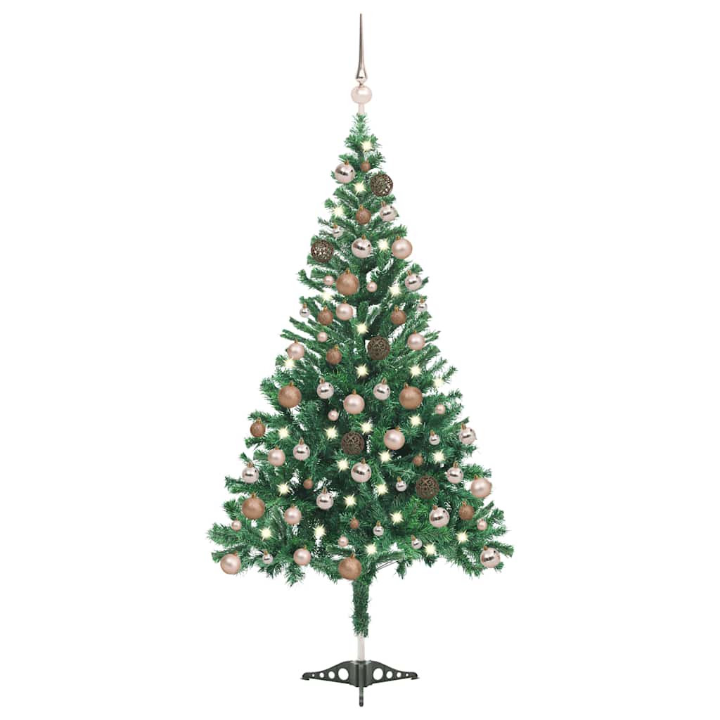 Artificial Pre-lit Christmas Tree with Ball Set 180 cm 564 Branches