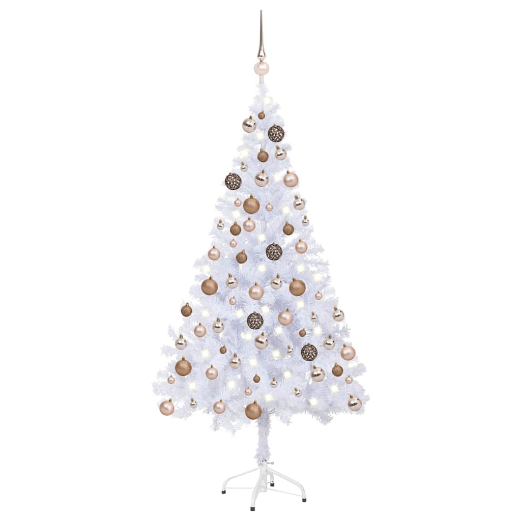 Artificial Pre-lit Christmas Tree with Ball Set 150 cm 380 Branches