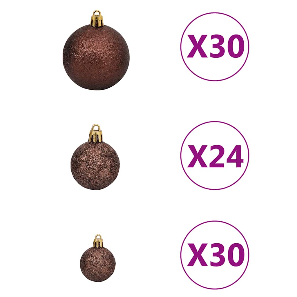 Artificial Pre-lit Christmas Tree with Ball Set 500 cm Green