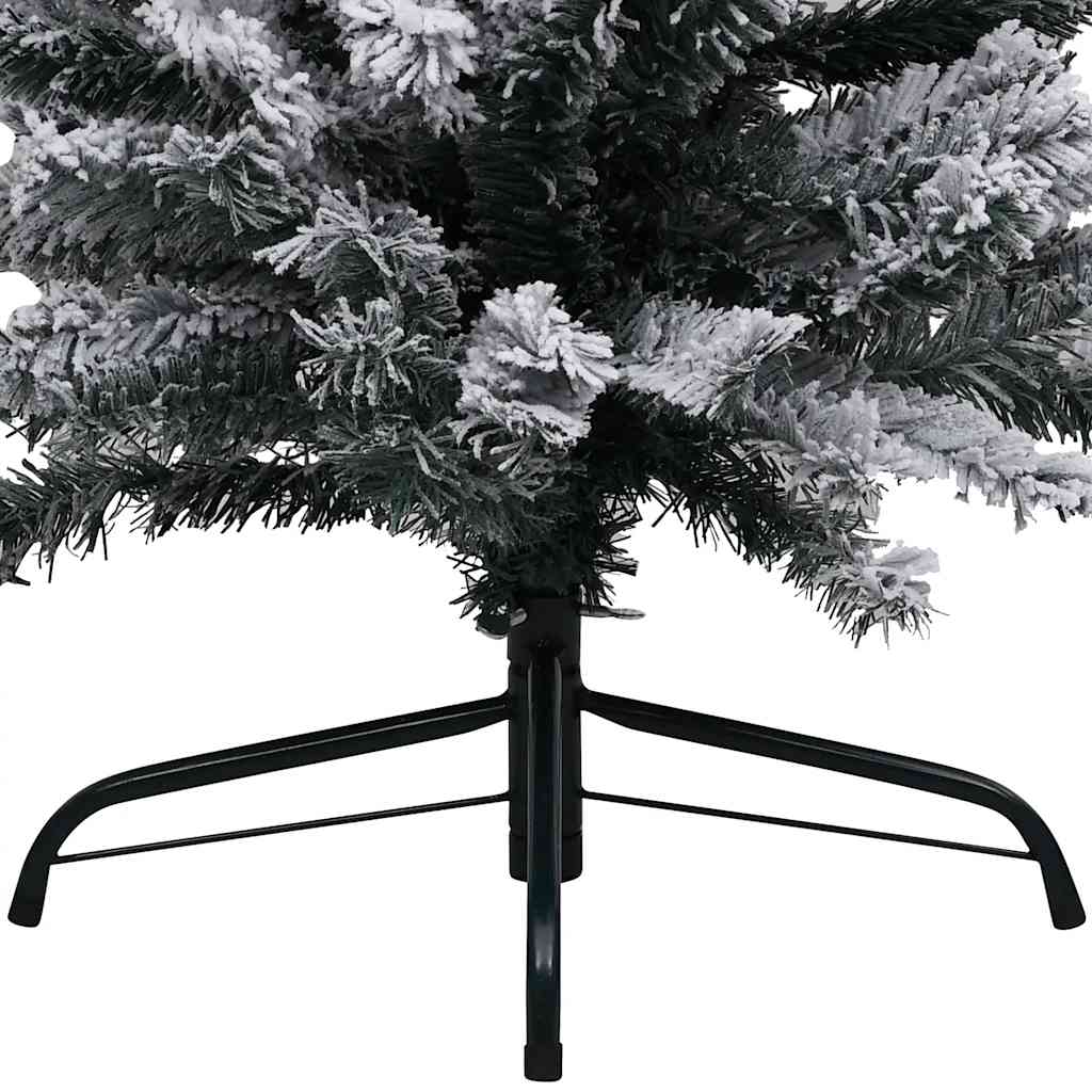 Slim Artificial Pre-lit Christmas Tree with Ball Set Green 240 cm