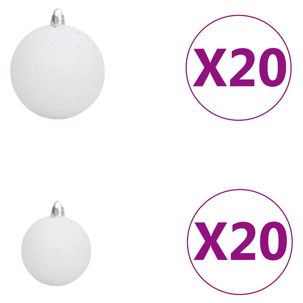 Artificial Pre-lit Christmas Tree with Ball Set LEDs 400 cm Green