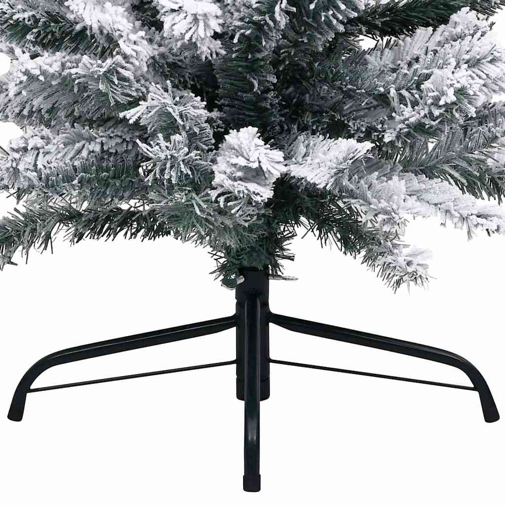 Slim Artificial Pre-lit Christmas Tree with Ball Set Green 180 cm