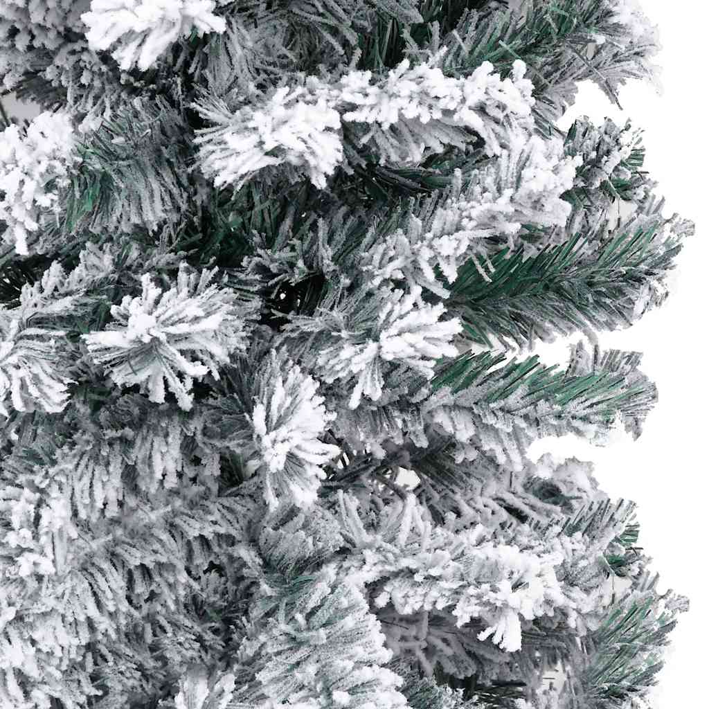 Slim Artificial Pre-lit Christmas Tree with Ball Set Green 240 cm