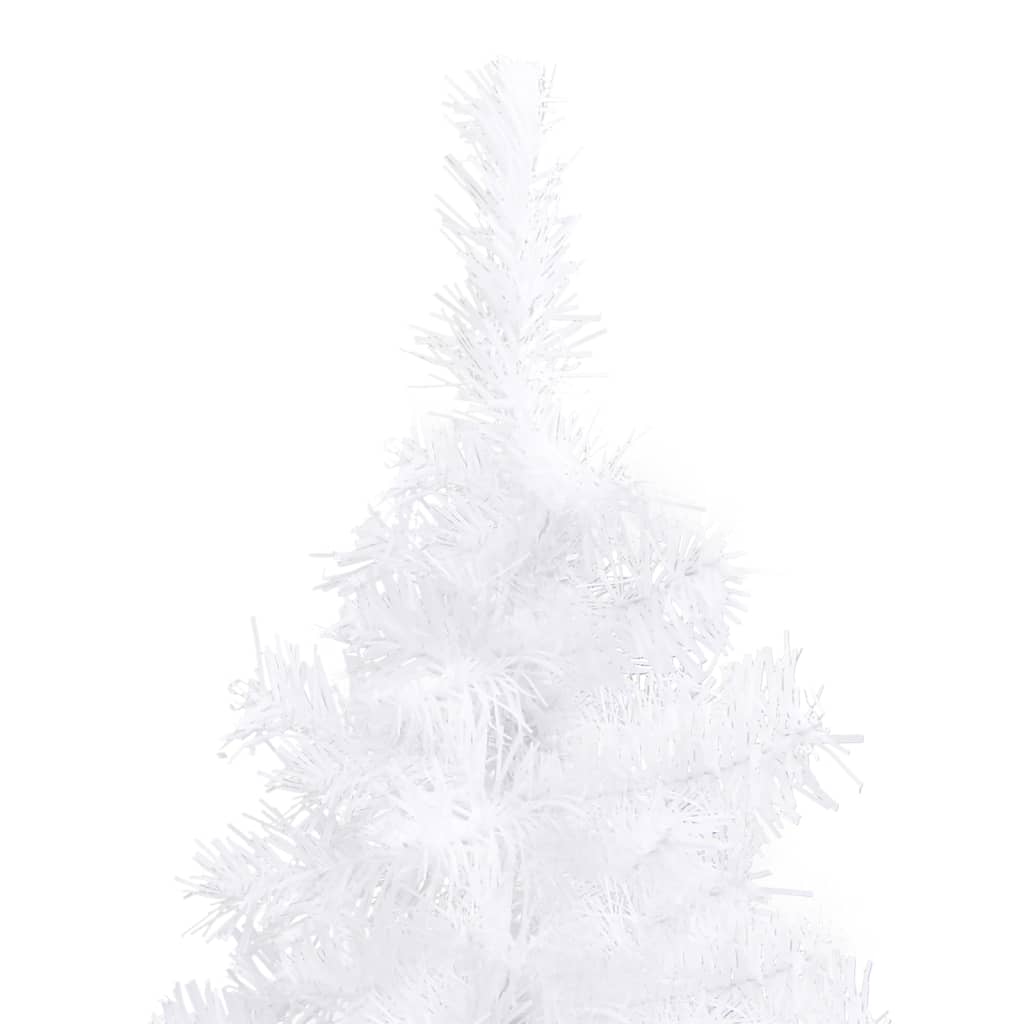 Corner Artificial Pre-lit Christmas Tree White 120 cm PVC