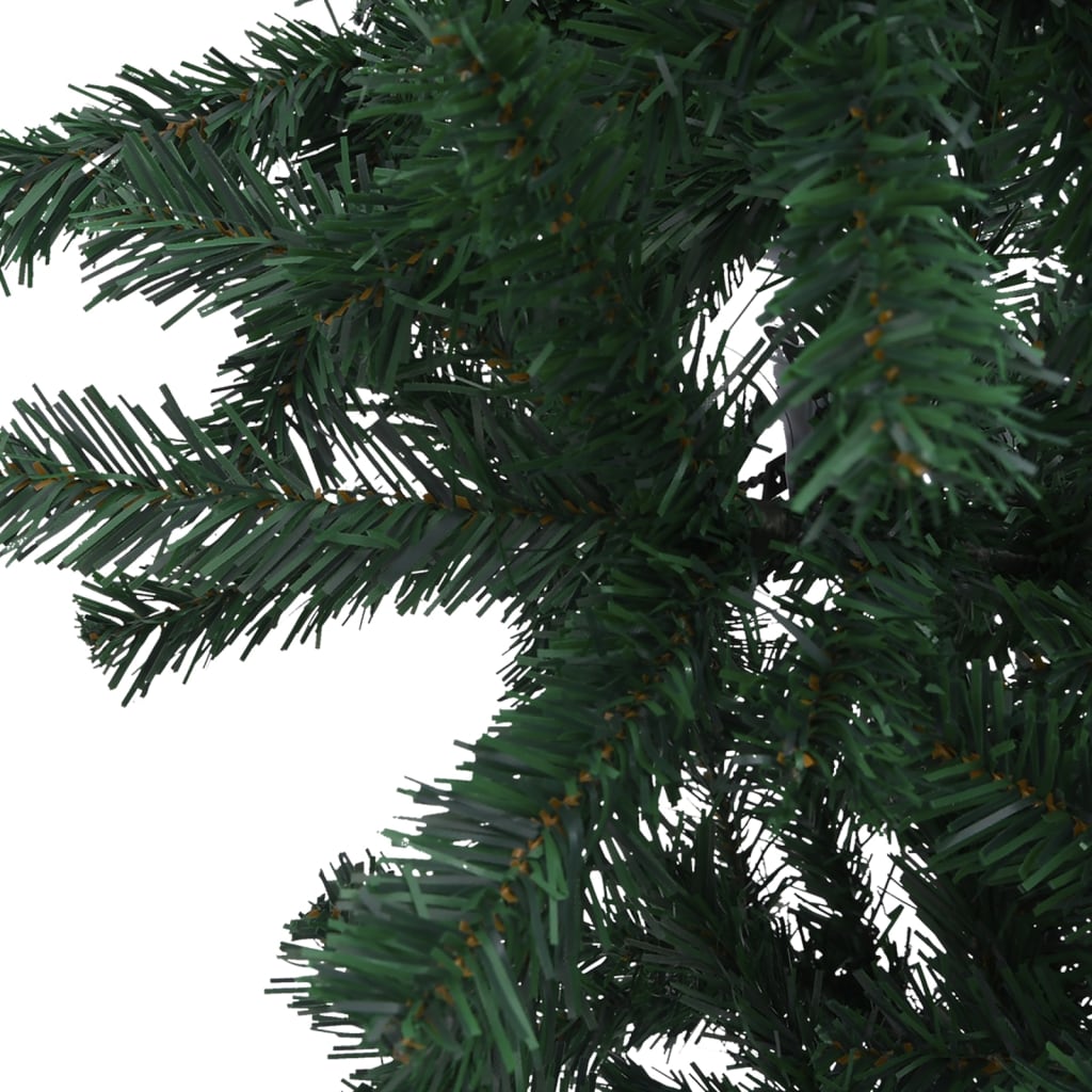 Upside-down Artificial Pre-lit Christmas Tree Green 240 cm