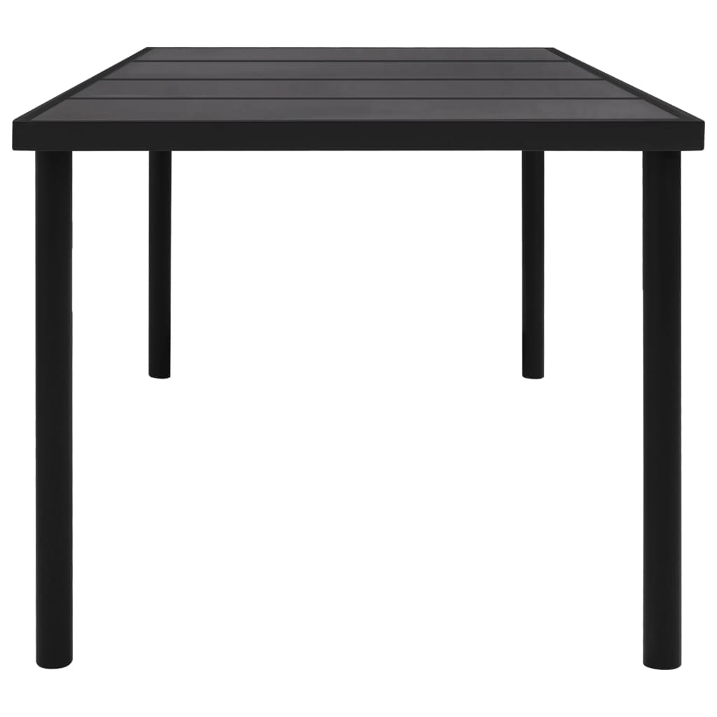 7 Piece Outdoor Dining Set Steel Anthracite
