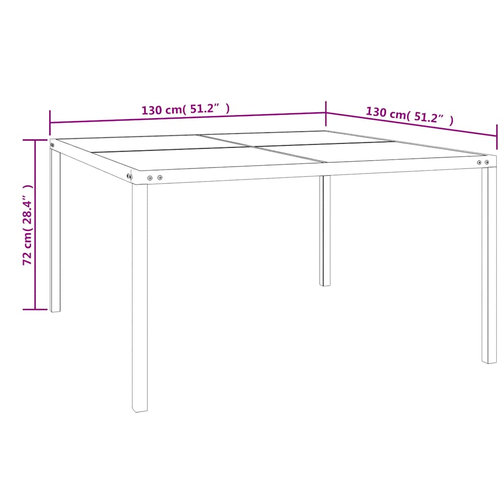 9 Piece Outdoor Dining Set Steel