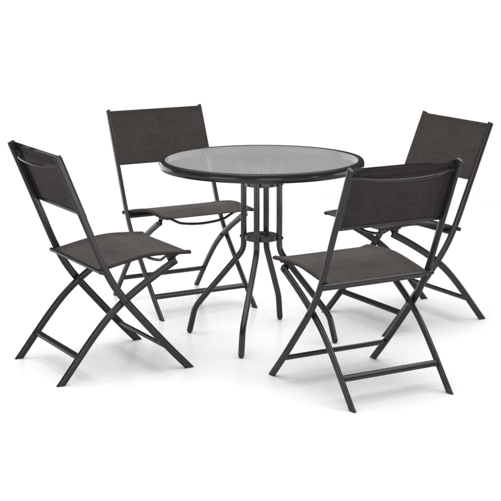 5 Piece Outdoor Dining Set Steel