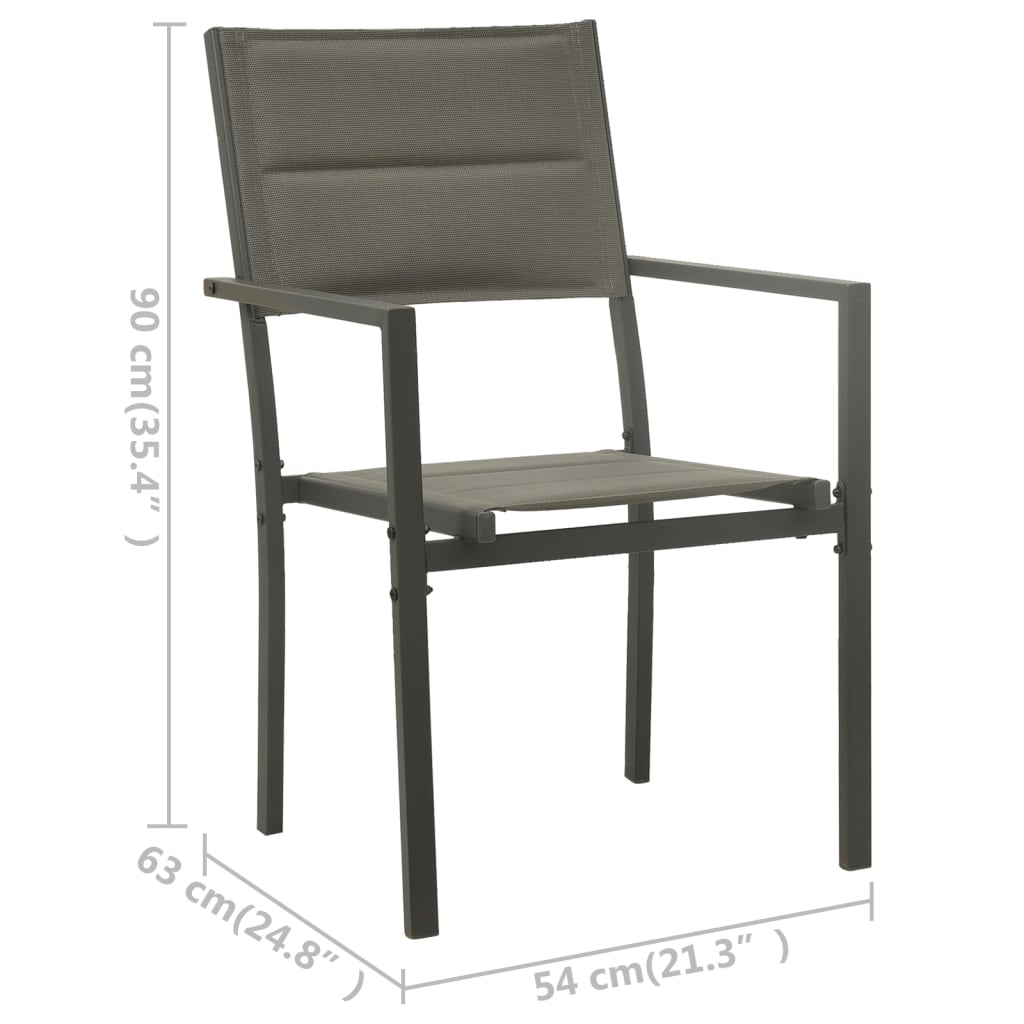 5 Piece Outdoor Dining Set Steel