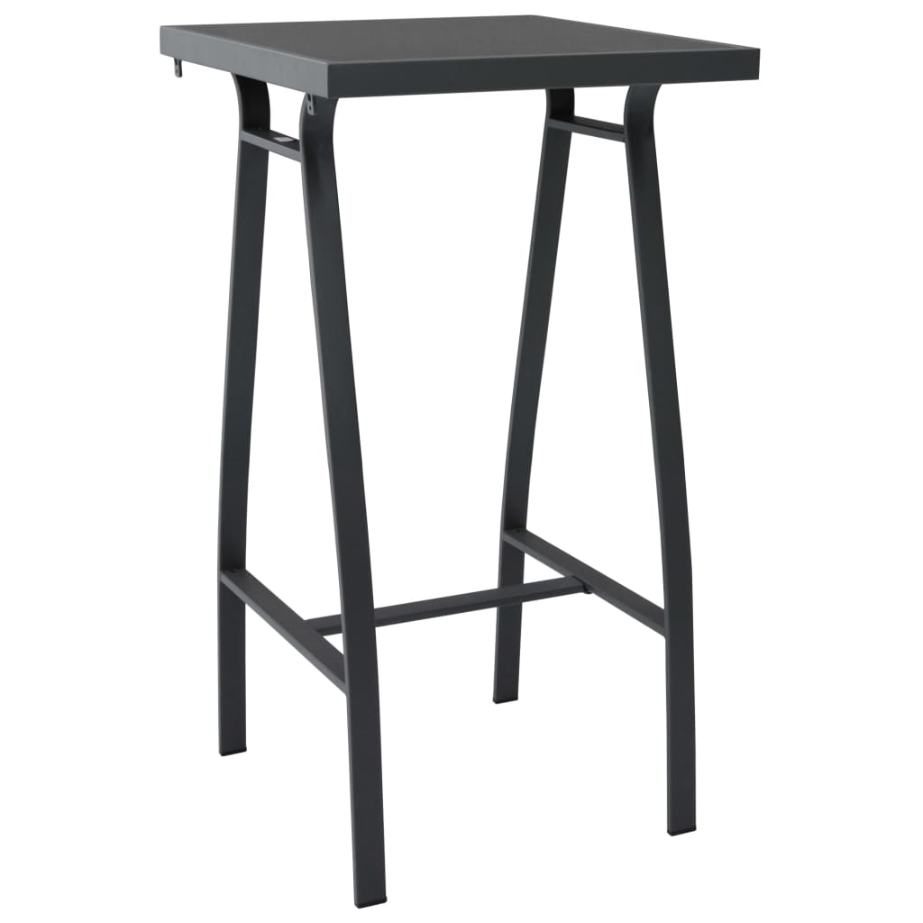3 Piece Garden Bar Set Black (48120+48116)