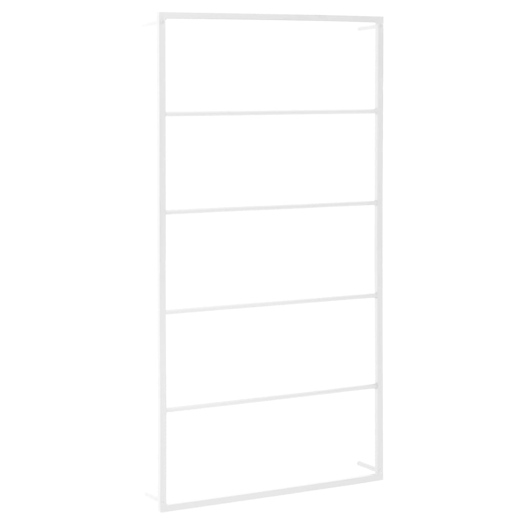 Towel Rack White 60x10x116 cm Steel