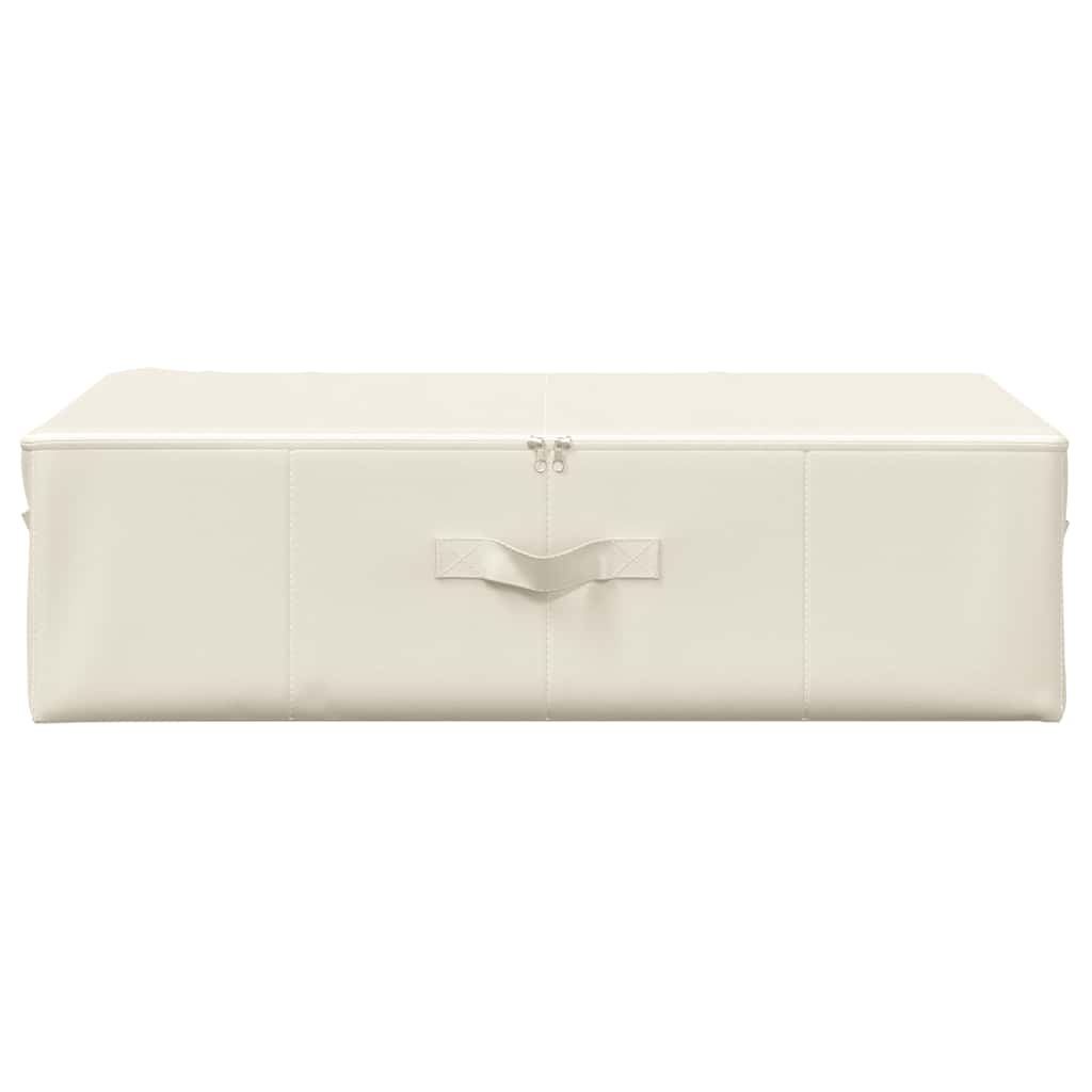 Storage Box Fabric 70x40x18 cm Cream