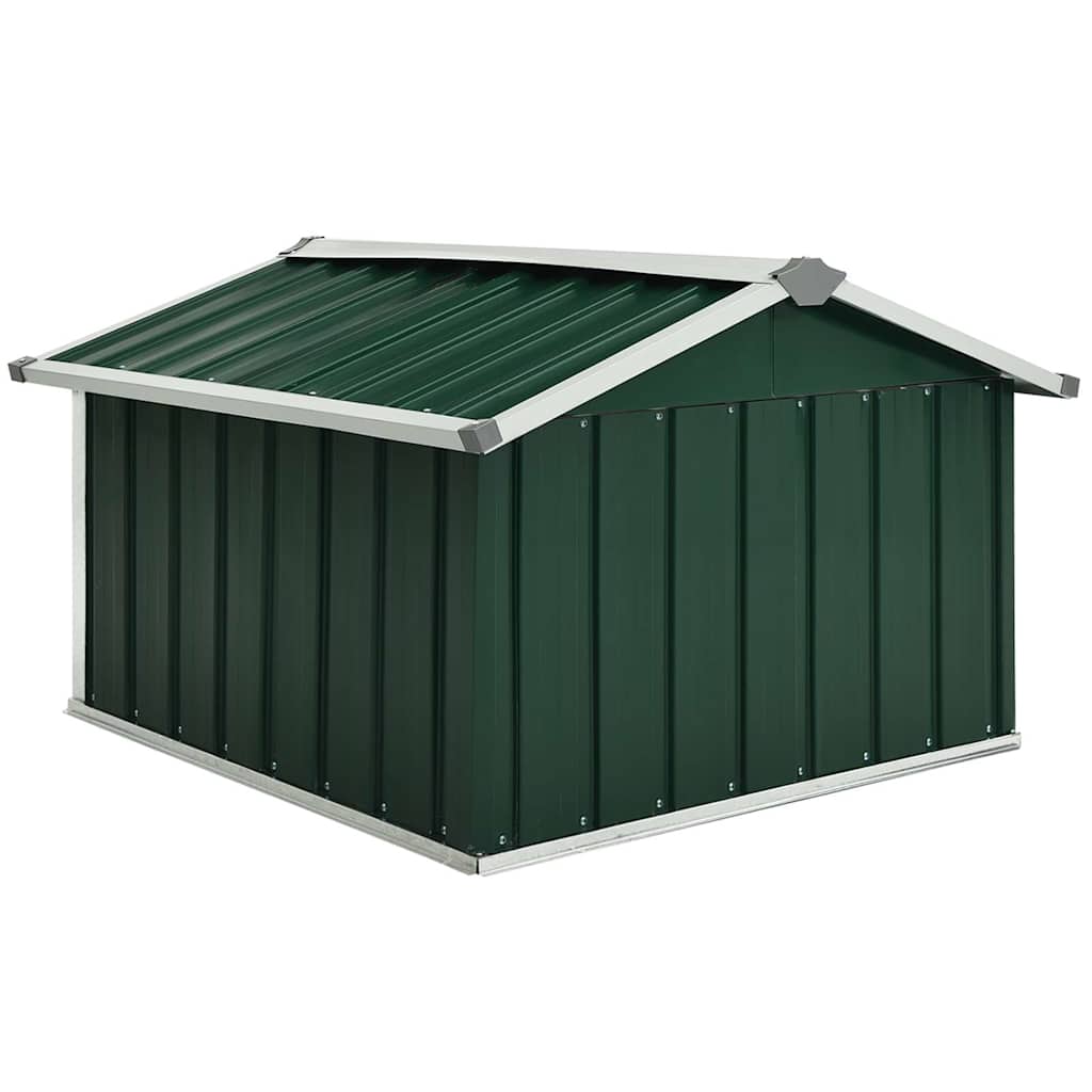Garden Robot Lawnmower Shed 92x97x63 cm Galvanised Steel Green