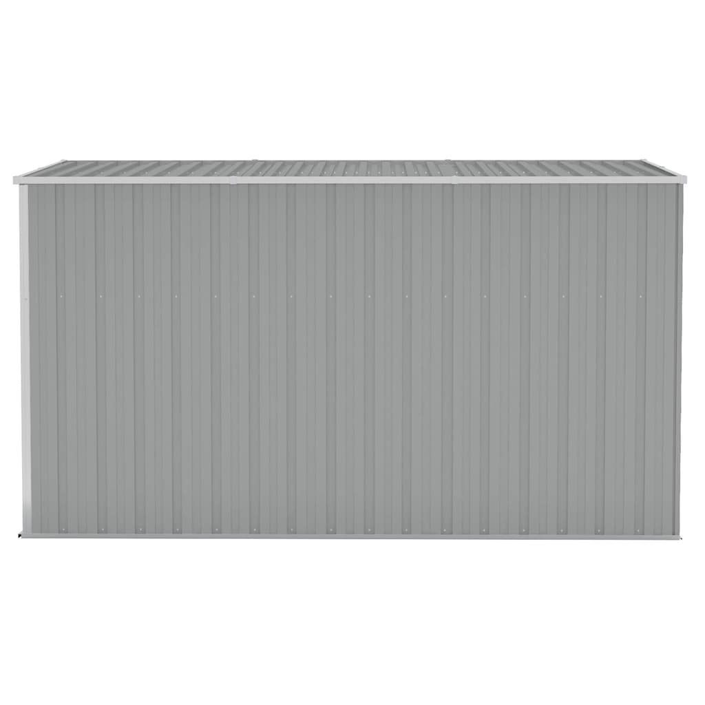 Wall-mounted Garden Shed Grey 118x288x178 cm Galvanised Steel