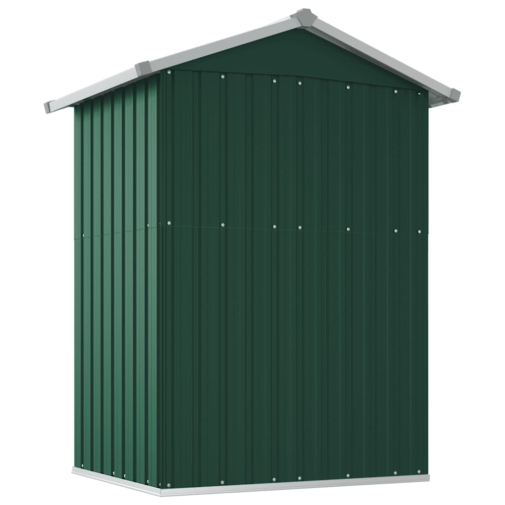 Garden Shed Green 126x97.5x177 cm Galvanised Steel