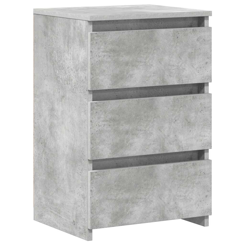 Bed Cabinets 2 pcs Concrete Grey 40x35x62.5 cm Engineered Wood
