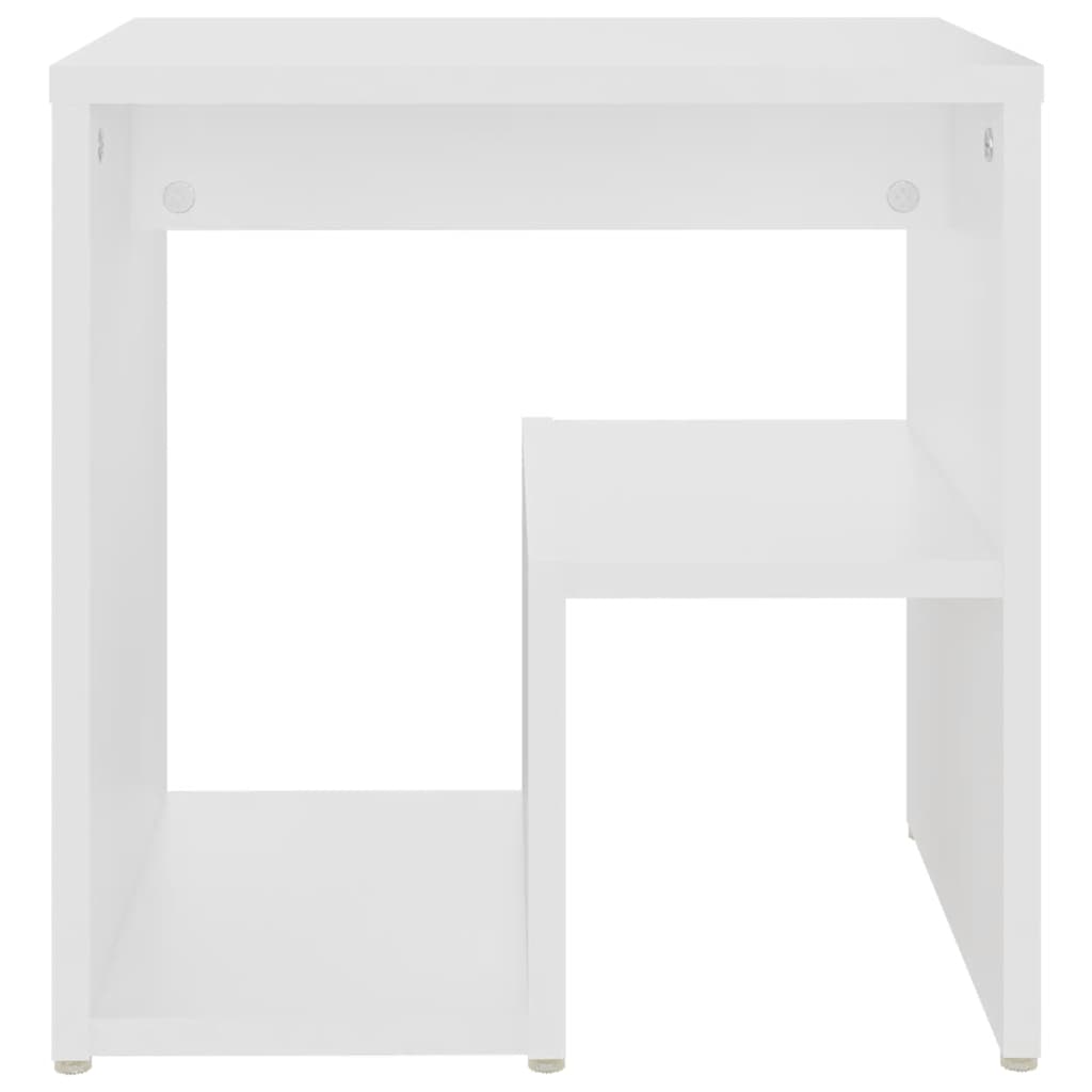 Bed Cabinets 2 pcs White 40x30x40 cm Engineered Wood