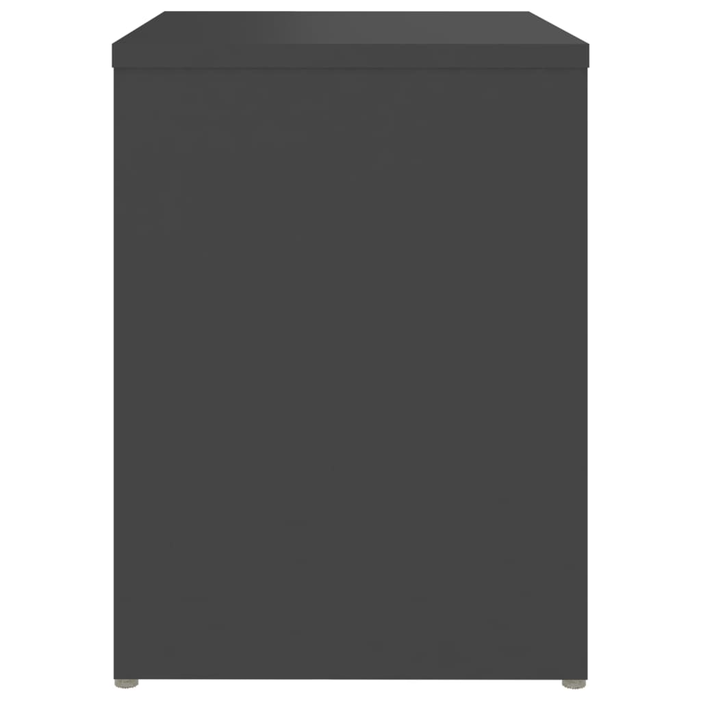 Bed Cabinet Grey 40x30x40 cm Engineered Wood