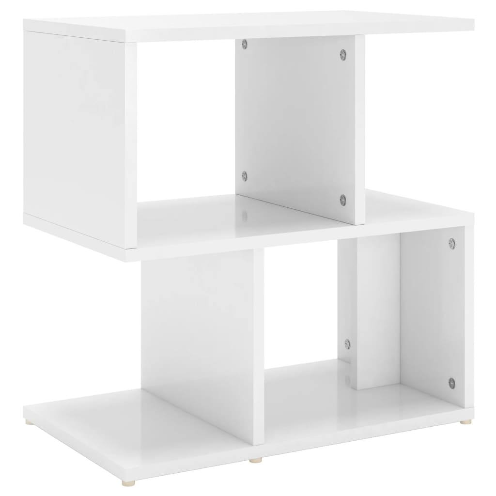 Bedside Cabinet High Gloss White 50x30x51.5 cm Engineered Wood