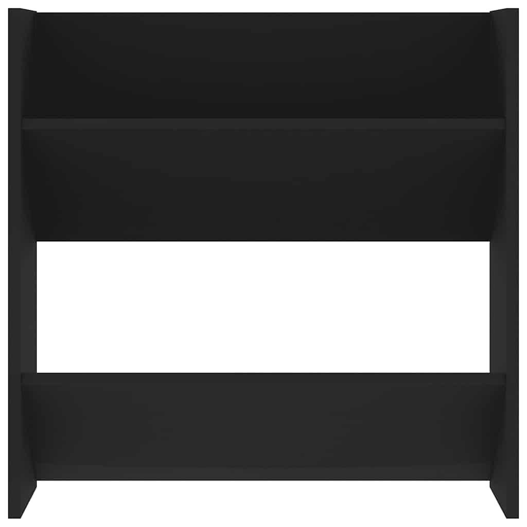 Wall Shoe Cabinet Black 60x18x60 cm Engineered Wood