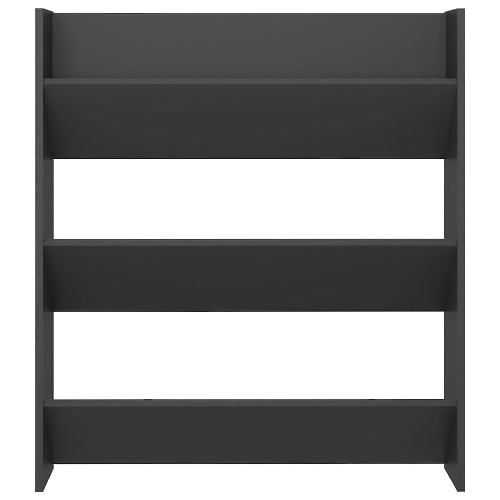 Wall Shoe Cabinet Grey 80x18x90 cm Engineered Wood