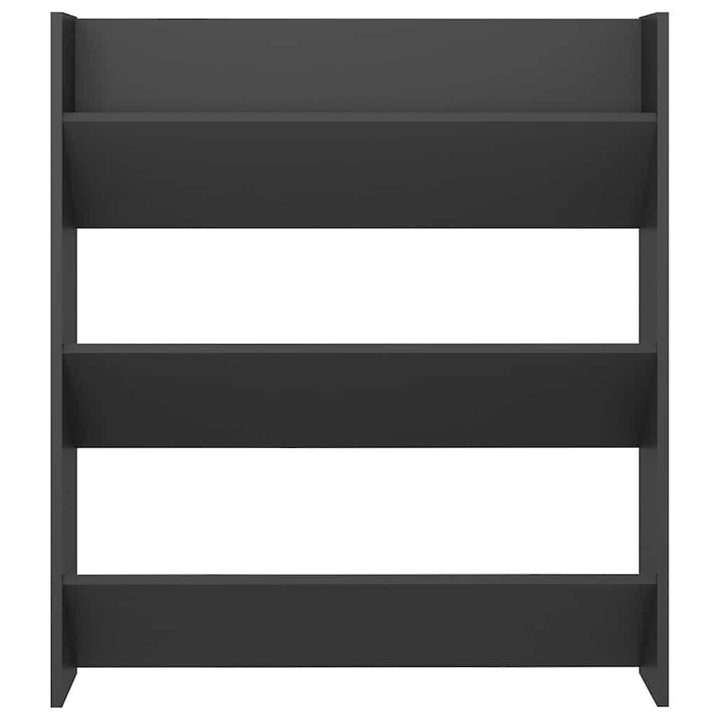 Wall Shoe Cabinets 2 pcs Grey 80x18x90 cm Engineered Wood