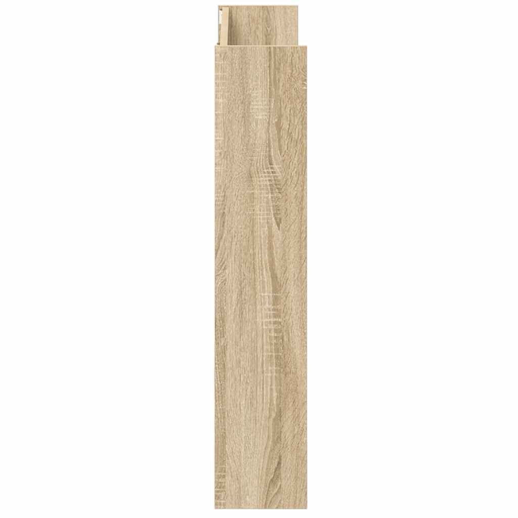 Wall Shoe Cabinets 2 pcs Sonoma Oak 80x18x90 cm Engineered Wood