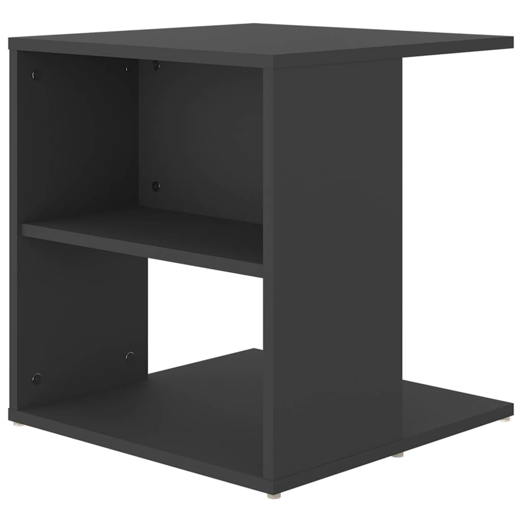 Side Table Grey 45x45x48 cm Engineered Wood
