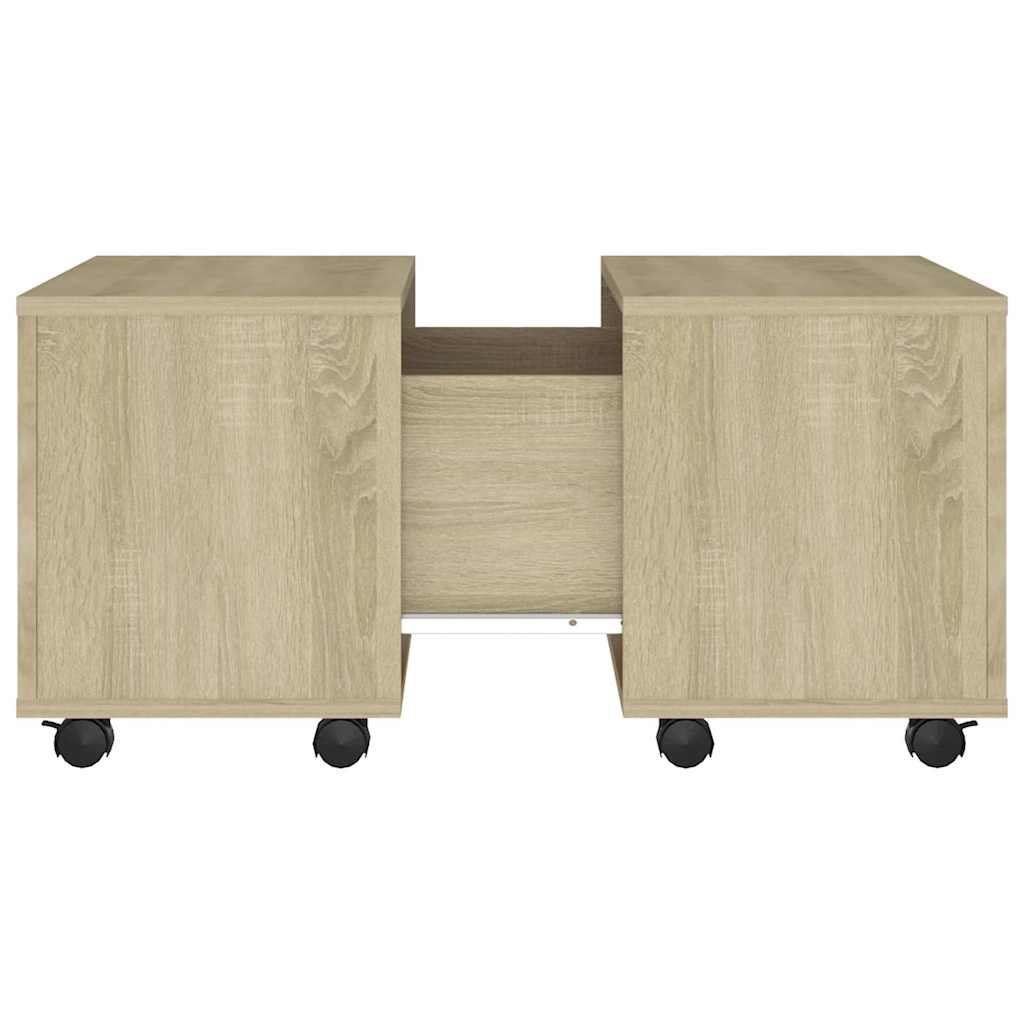 Coffee Table Sonoma Oak 60x60x38 cm Engineered Wood