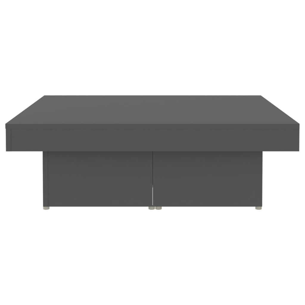 Coffee Table Grey 90x90x28 cm Engineered Wood