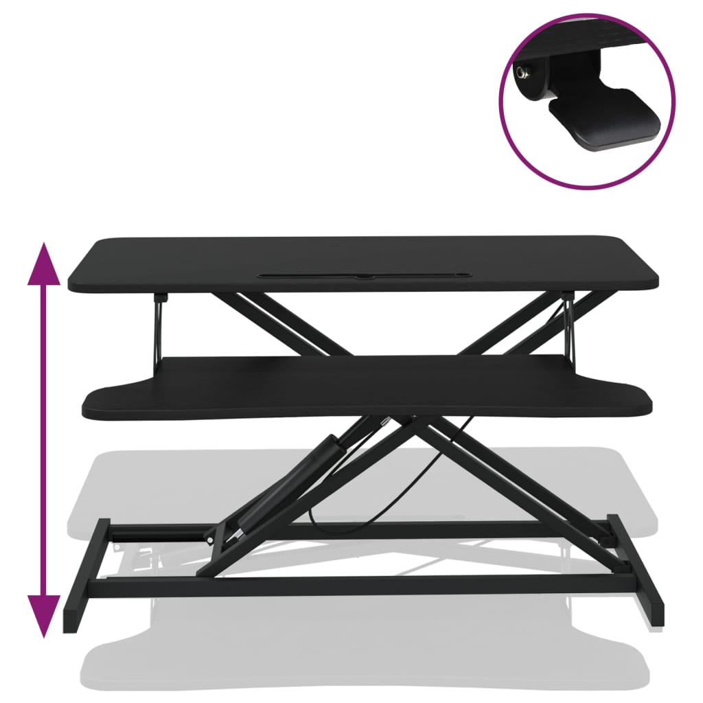 Adjustable Workstation 90x40x(13-50) cm Steel and Engineered Wood
