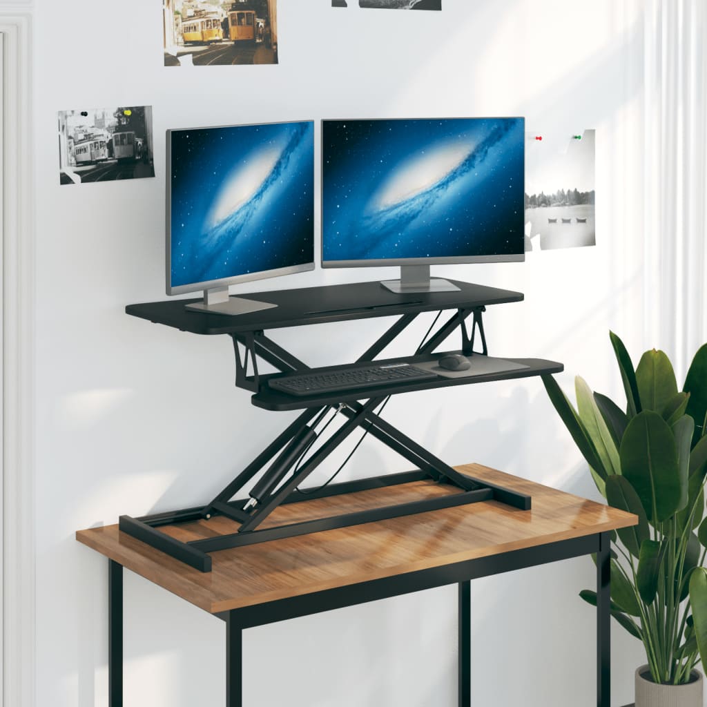 Adjustable Workstation 90x40x(13-50) cm Steel and Engineered Wood
