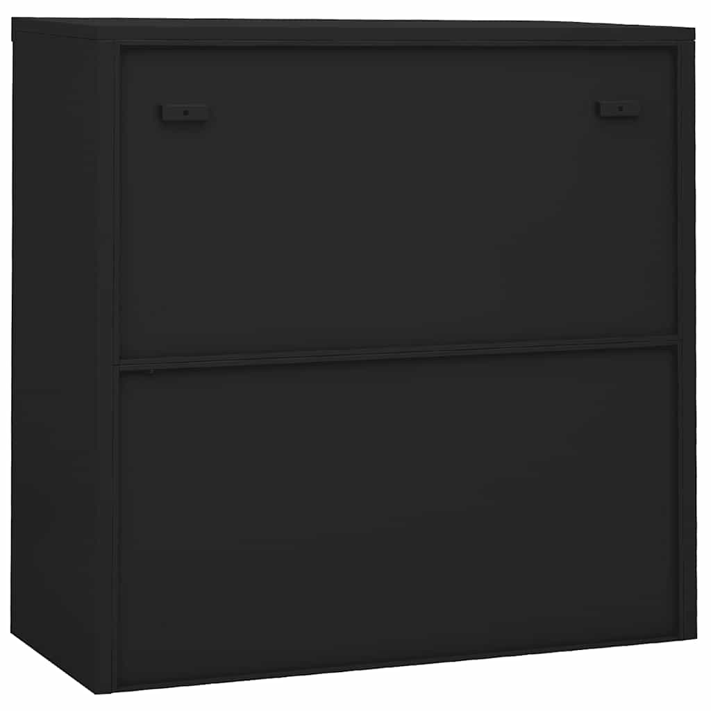 Office Cabinet with Sliding Door Anthracite 90x40x90 cm Steel