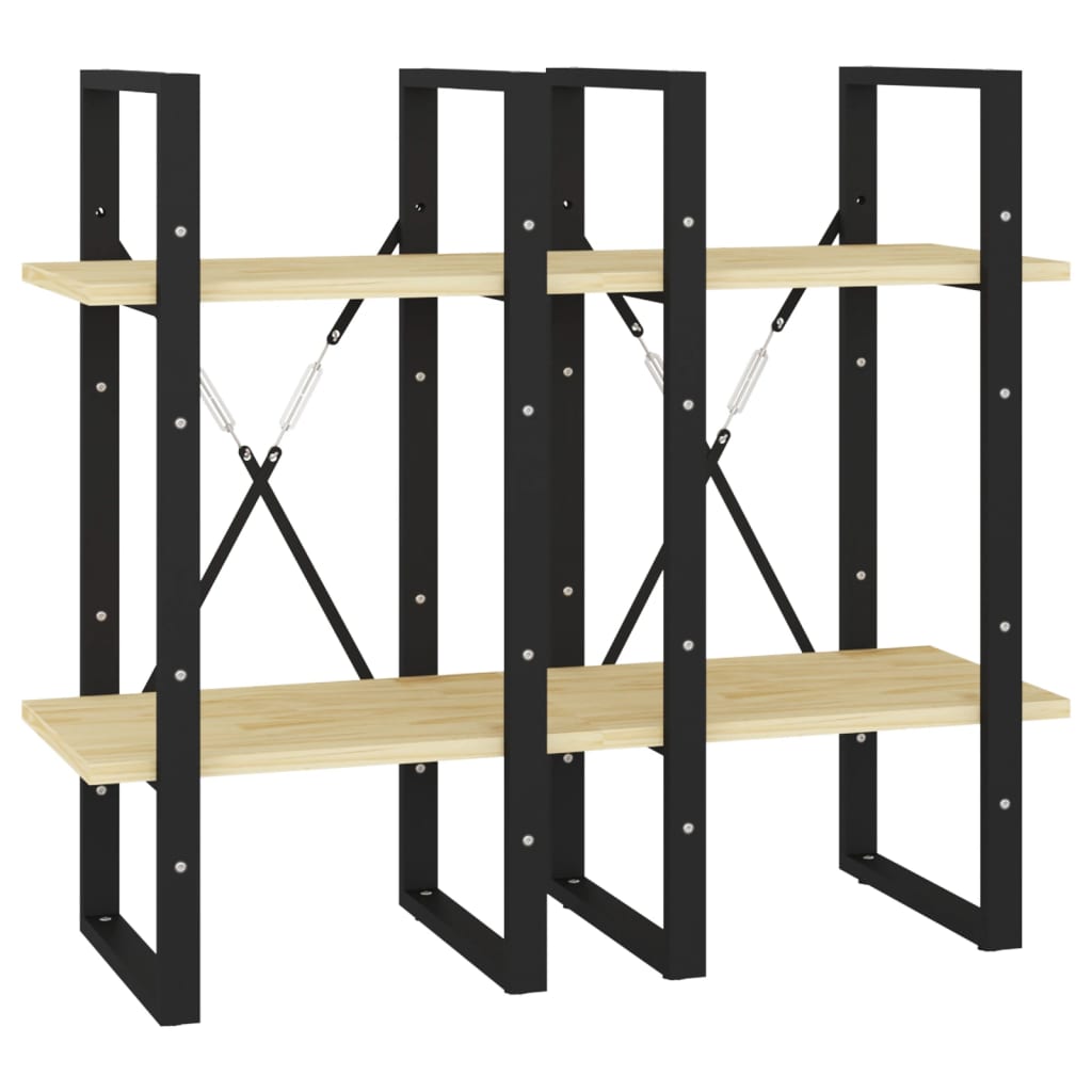 4-Tier Book Cabinet 40x30x140 cm Solid Pine Wood