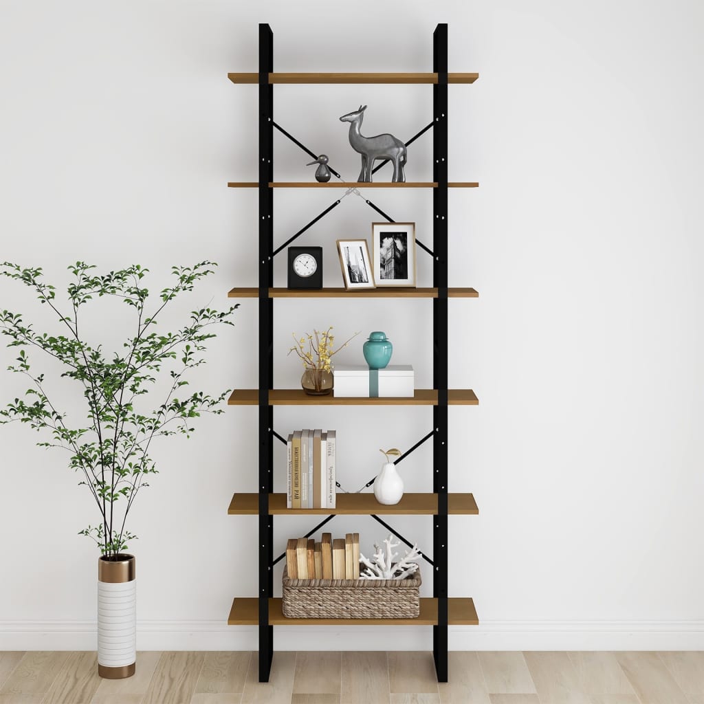 High Cabinet 80x30x210 cm Solid Pine Wood