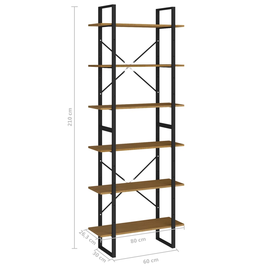 High Cabinet 80x30x210 cm Solid Pine Wood