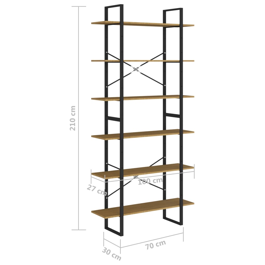 High Cabinet 100x30x210 cm Solid Pine Wood