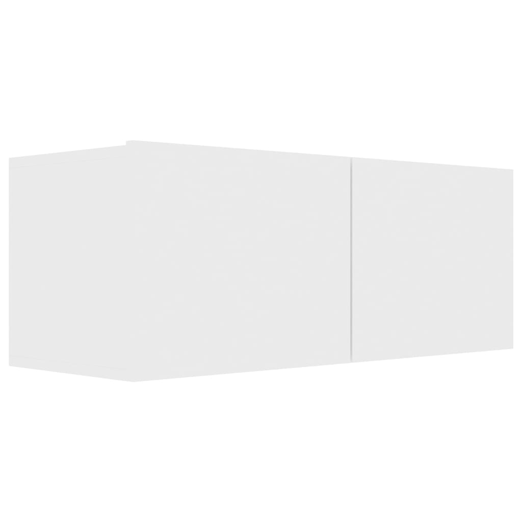 4 Piece TV Cabinet Set White 80x30x30 cm Engineered Wood